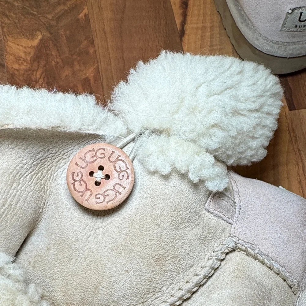 UGG Cream Sheepskin Boots with Plush Lining